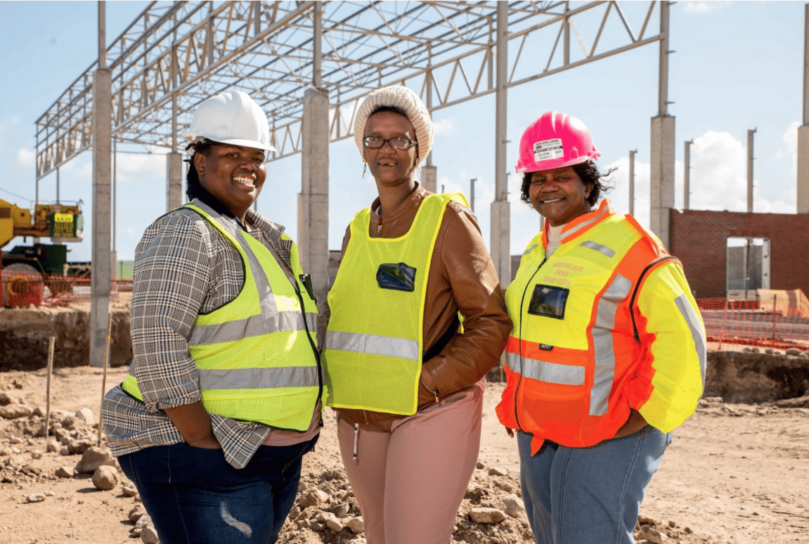 Filtane, Zandile Silingo, Suzaan Visser, three talented businesswomen who are making it in the Saldanha Bay IDZ as it expands partnerships with local construction companies